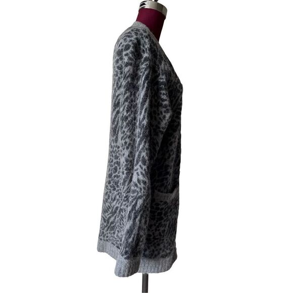 Rails Oslo Printed Alpaca & Wool-Blend Cardigan size L Gray Black - Picture 12 of 13